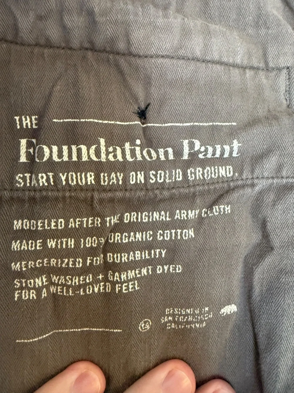 Taylor Stitch Foundation Pant 36